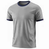 Ringer Tee - Corporate - Performance Mesh Lycra - Grey/Black