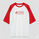 Raglan Tee - Corporate - Performance Mesh Lycra - White/Red