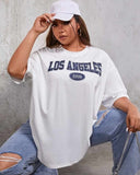 Los Angeles Oversized T-Shirt white