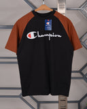 Champion Classic Graphic Drop Shoulder Raglan T shirt  Black/brown