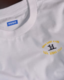 HUGO Cotton-jersey T-shirt with surf artwork