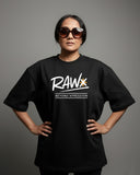 RAWx - Ultimate Solid Drop Shoulder - Oversized Crew Neck Black