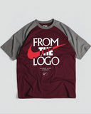 Max90 Men's Basketball Raglan T-Shirt Maroon/Grey