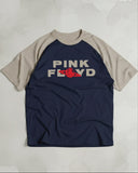 PULL&BEAR Pink  Floyd Raglan T-shirt Navy Blue/Beige