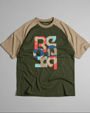 Reebok Vector Pack Raglan T-Shirt Olive/Beige