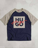 HUGO Nalayo Raglan Navy Blue/Beige