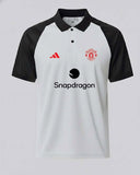 Manchester United-Raglan Tee - Performance Mesh Lycra - White/Black