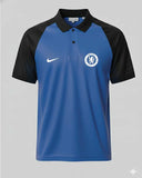Chelsea-Raglan Tee - Performance Mesh Lycra - Blue/Black
