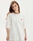 H&M Oversized T-Shirt WHITE HEART