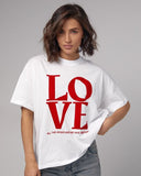 H&M Oversized T-Shirt white full of love