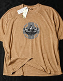 Adidas- Heavy Cotton Acid Wash Drop Shoulder T-shirt -Yellow