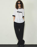 Wconcept Retro Citta Logo Oversized Fit Ringer T-shirt