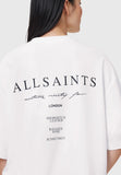 ALLSAINTS Underground Oversized Crew Neck T-Shirt white