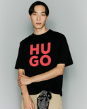 Hugo COTTON  REGULAR-FIT T-SHIRT WITH LOGO PRINT