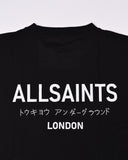 ALLSAINTS Underground Oversized Crew Neck T-Shirt Black