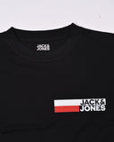 Jack & Jones Corp Logo Play SS O-Neck Tee Mens Black