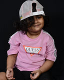 Guess Kid's Drop Shoulder T-shirt  - Pink
