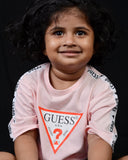 Guess Kid's Drop Shoulder T-shirt (Light Pink)