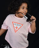Guess Kid's Drop Shoulder T-shirt (Light Pink)
