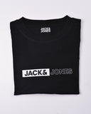Jack&Jones Printed Crew Neck T-Shirt JJECORP Black