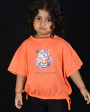 Kids Graphic Tee With Elastic Bottom-CoComelon