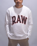 Premium French Terry Sweatshirt - Men- Black Maroon White