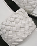 AE WOMEN Puffy Braided Slide Sandal-White