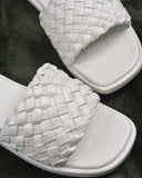 AE WOMEN Puffy Braided Slide Sandal-White