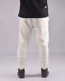 HUGO COTTON-TERRY TRACKSUIT BOTTOMS WITH LOGO PRINT