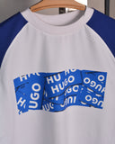 HUGO Nalayo Raglan White/Blue