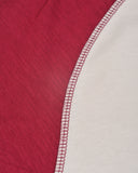 Ae Super Soft Raglan Logo Graphic T-shirt Contrast Stitch Beige/Red