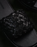 AE WOMEN Puffy Braided Slide Sandal
-BLACK