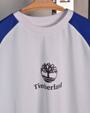 Timberland signature logo Raglan White/Blue T-shirt