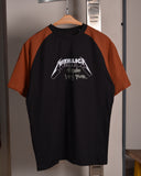 PULL&BEAR Metallica Where I May Roam Raglan Black/Brown
