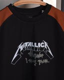 PULL&BEAR Metallica Where I May Roam Raglan Black/Brown