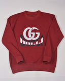 Premium French Terry Sweatshirt - Men- Black Maroon White - RAW