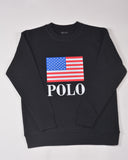 Premium French Terry Sweatshirt - Men- Black Maroon White - RAW