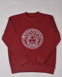 Premium French Terry Sweatshirt - Men- Black Maroon White - RAW