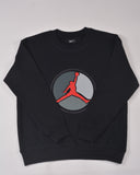 Premium French Terry Sweatshirt - Men- Black Maroon White - RAW