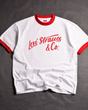 Levi's   Ringer White/Red Drop Shoulder T-Shirt
