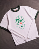 P Neymar JR "BNA" Ringer White/Green Drop Shoulder T-Shirt