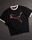 P Graphic Core Ringer Black/White Drop Shoulder T-Shirt