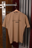 Calvin Klein Jeans Stacked Men's T-shirt Beige