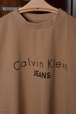 Calvin Klein Jeans Stacked Men's T-shirt Beige