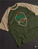 P Neymar JR "BNA" Raglan  Drop Shoulder tshirt Olive/Beige