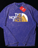 North Face - Heavy Cotton Acid Wash Drop Shoulder T-shirt - Blue