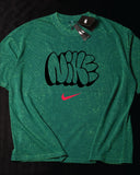 Nike 3D- Heavy Cotton Acid Wash Drop Shoulder T-shirt -Green