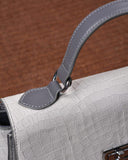 Women Minimalist Square Bag Crocodile Embossed
