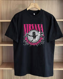 H&M Oversized T-Shirt Black Nirvana