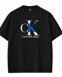 Calvin Klein  Chambray  Drop shoulder T-shirt Black